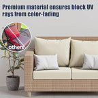8Pcs Stretch Patio Cushion Covers, Outdoor Couch & Sofa Replacement Slipcovers - Image 3