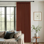 Pinch Pleated Linen Curtains 84 Inch Length 2 Panels Set, Light Filtering Linen - Image 2