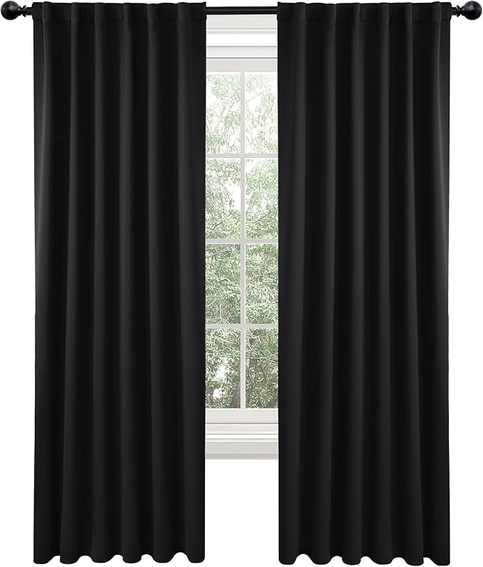 Deconovo Blackout Curtains 84 Inches Long, 52x84 Inch, Room Darkening Curtains - Image 2