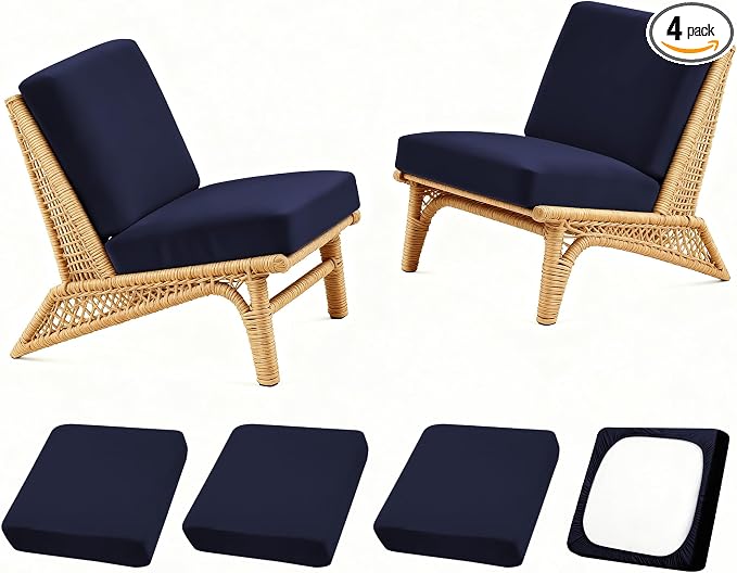 Patio Stretch Cushion Covers, Chair Cushion Covers& Sofa Replacement Slipcovers by SUKAIKEQA
