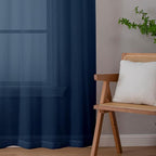 Aiyufeng Long Navy Blue Sheer Curtains 96 inches Long - Image 7