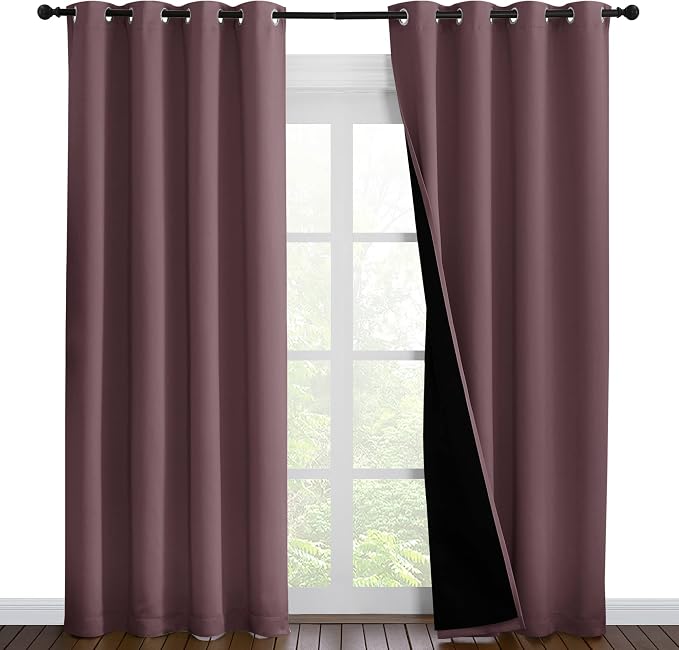 NICETOWN Living Room Completely Shaded Draperies, Privacy Protection & Noise by NICETOWN