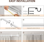 SMODBRODRE Curtain Rods for Window 32 to 120 - Image 4
