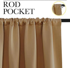 NICETOWN Bedroom Window Curtain Panels, 2 Panels, 62 in x 72 in, Window - Image 2