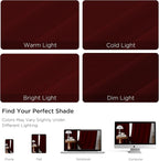 CUCRAF Burgundy Red Blackout Curtains Customize, Rod Pocket Room Darkening - Image 4