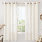 LAMIT Linen Blended Curtains 72 inch by LAMIT