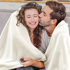 BEDELITE Fleece Blanket Cream Throw Blanket - Image 3