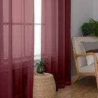 OWENIE Sheer Curtains, Sheer Curtains 78 inch Length 2 Panels Set, Rod Pocket - Image 4