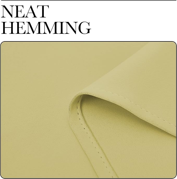 NICETOWN Thermal Insulated Paler Yellow Blackout Curtains - Image 6