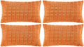 Fancy Homi 4 Packs Orange Fall Decorative Throw Pillow Covers 12x20 Inch by Fancy+Homi