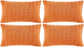 Fancy Homi 4 Packs Orange Fall Decorative Throw Pillow Covers 16x24 Inch by Fancy+Homi