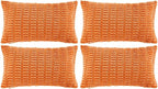 Fancy Homi 4 Packs Orange Fall Decorative Throw Pillow Covers 16x24 Inch by Fancy+Homi