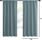 NICETOWN Greyish Blue Blackout Curtains Panels - Image 10