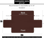 U-NICE HOME Large Sofa Cover Reversible Couch Cover - Image 6