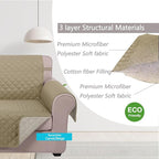 U-NICE HOME Large Sofa Cover Reversible Couch Cover - Image 4