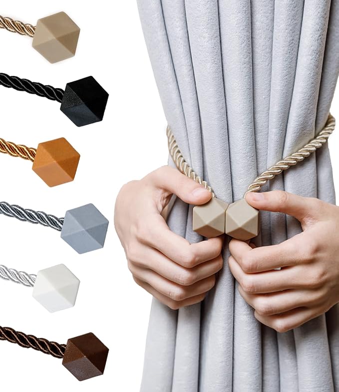 NazTur Magnetic Curtain Tiebacks- Upgrade 2022 by NazTur