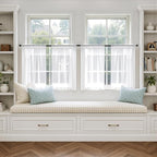 MIULEE Short Curtains 30 Inches Long, 4 Panels Set, Light Filtering Half Window - Image 4