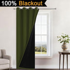 Yakamok 100% Blackout Curtains 84 Inches Long, 2 Thick Layers Heat and Full - Image 2
