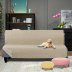 U-NICE HOME Futon Sofa Covers Reversible Sofa Slipcover Armless Cover Furniture - Image 2