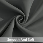 Yakamok Blackout Gray Curtains for Patio Sliding Door, Thermal Insulated - Image 5