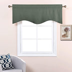 NICETOWN Small Valances for Living Room, Bathroom Window Topper Kitchen - Image 4