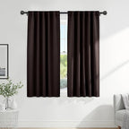 Pony Dance Blackout Curtains Thermal Insulated Window Treatment Panels Room by PONYDANCE
