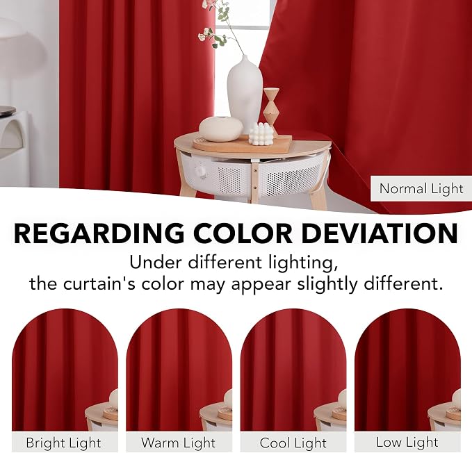 Deconovo Red Curtains for Christmas - Image 6