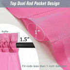 Sheer Curtains 63 Inch Length 2 Panels, Voile Sheer Curtain - Image 3