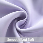 Yakamok Lilac Curtains 63 Inch Length Room Darkening Grommet Light Purple - Image 5