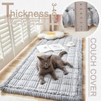 Couch Cover for Dogs Washable, Fuzzy Pet Couch Covers for 3 Cushion Sofa Pet - Image 4