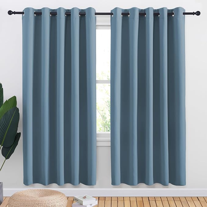 NICETOWN Bedroom Curtains Blackout Drapery Panels, 2 Panels, 70 x 72 inches by NICETOWN