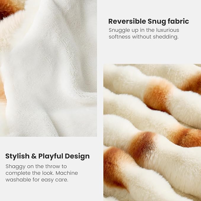 Cozy Bliss Burrito Faux Fur Throw Blanket - Image 6