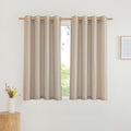 NICETOWN Thick Linen Kitchen Window Curtains Over Sink, Grommet Privacy Added by NICETOWN