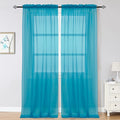 OWENIE Marine Sheer Curtains 96 Inch Length, Elegant Sheer Curtains by OWENIE