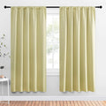 NICETOWN Window Curtains Blackout Drapes, Paler Yellow, 1 Pair, 52 by 72-Inch by NICETOWN