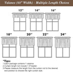 Chyhomenyc Blush Pink Valance for Windows, Light Filtering Faux Linen Solid - Image 4