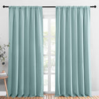 NICETOWN 2 Panels Blackout Curtains, Rod Pocket Thermal Insulated Drapess by NICETOWN