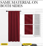 NICETOWN Burgundy Curtains Blackout Drape Panels - Image 6
