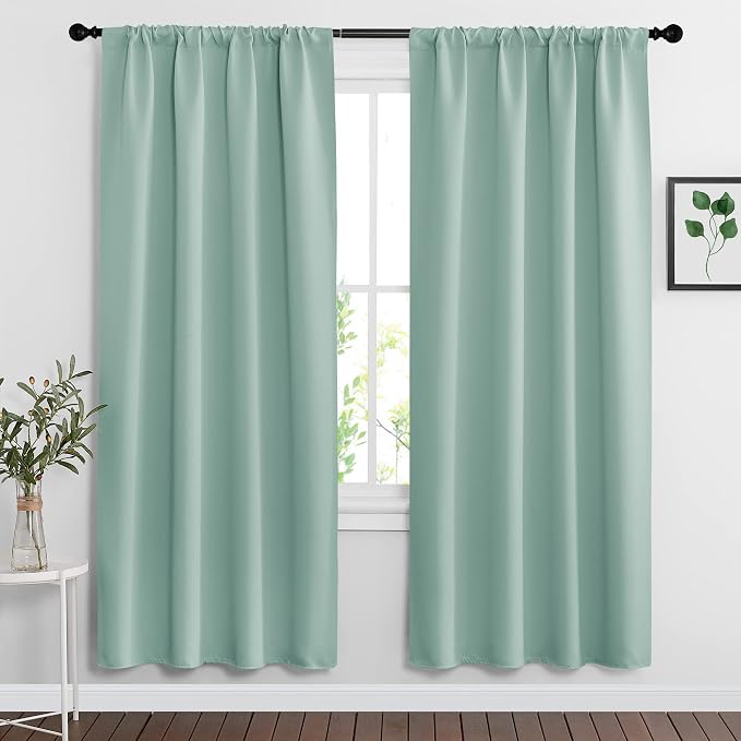 RYB HOME Blackout Curtains for Bedroom Living Room 72 inches Long, Thermal by RYBHOME