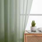 Aiyufeng Sheer Bedroom Curtains 2 Panel Sets 84" Inch Length - Image 9