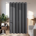 Joydeco Blackout Patio Sliding Door Curtains 108 Inches Long, Grommet Privacy by JOYDECO