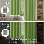 Simplebrand Ava Lime Blackout Curtains - Image 6