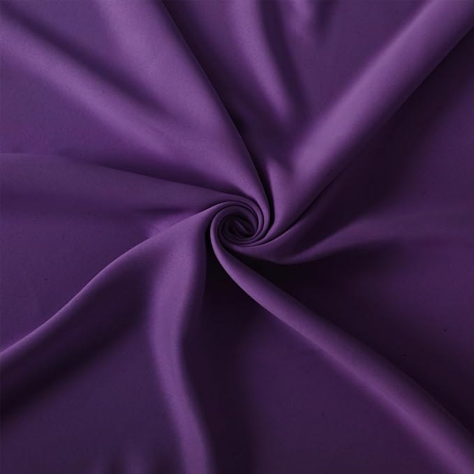 LEMOMO Purple Blackout Curtains/52 x 45 Inch Length Kids Curtains/Set of 2 - Image 4