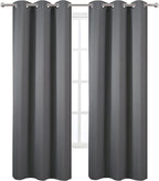 LEMOMO Grey Thermal Blackout Curtains/42 x 84 Inch/Set of 2 Panels Room - Image 2