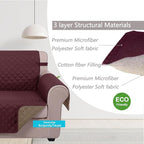 U-NICE HOME Reversible Sofa Cover Couch Cover - Image 4