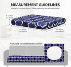 8Pcs Outdoor Cushion Covers, Patio Cushion Covers, Stretch Elastic Slipcovers - Image 2