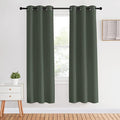 NICETOWN Thermal Insulated Curtains Blackout Draperies, Dark Mallard, 34 by 70 by NICETOWN