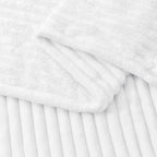 BEDELITE Fleece Throw Blanket for Couch – 3D Ribbed Jacquard Soft and Warm - Image 4