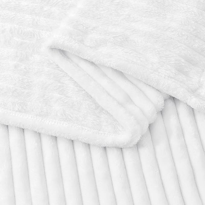 BEDELITE Fleece Blanket King Size – 3D Ribbed Jacquard Soft and Warm Decorative - Image 4