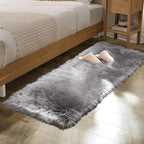 ORINOVA Silver Grey Faux Sheepskin Washable Shaggy Fur Area Rugs by ORINOVA